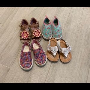 Girls Toddler shoe/sandal bundle size 7